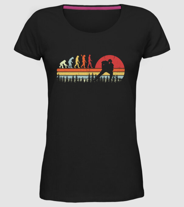 Hockey evolution model negru pe tricou