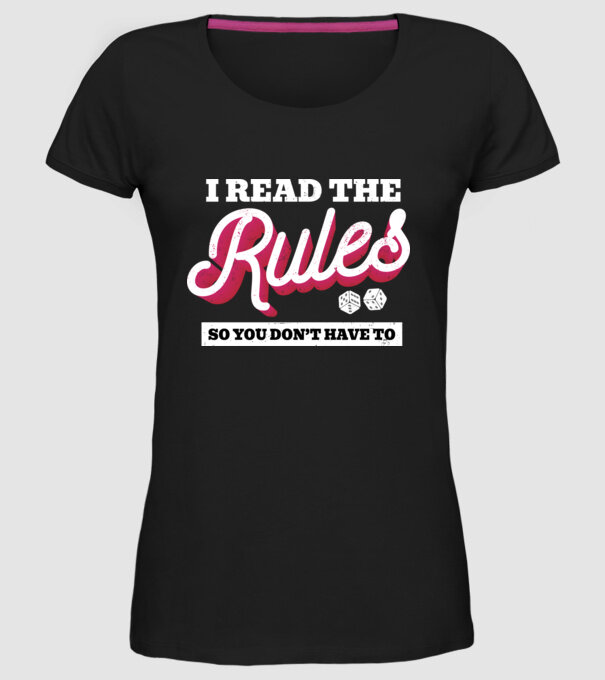 I read the rules s you don't have to simple model negru pe tricou