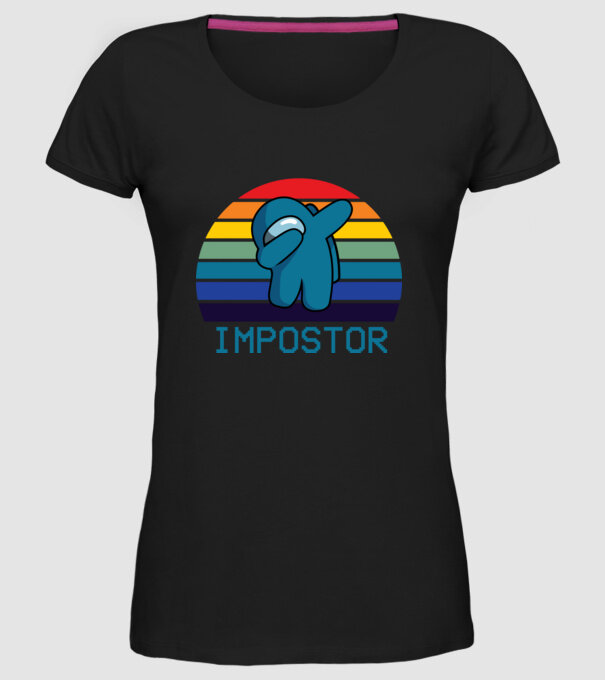 Impostor model negru pe tricou