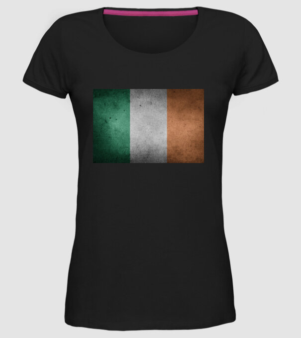 IRELAND model negru pe tricou