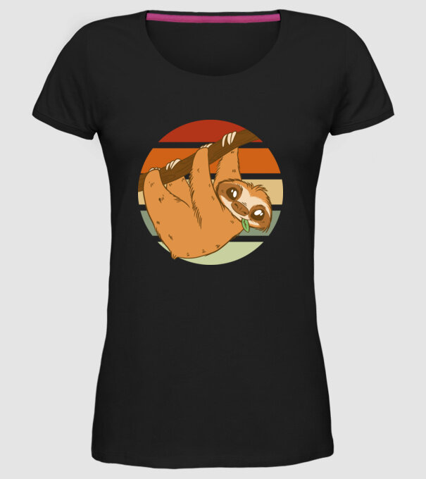 Leneș model negru pe tricou