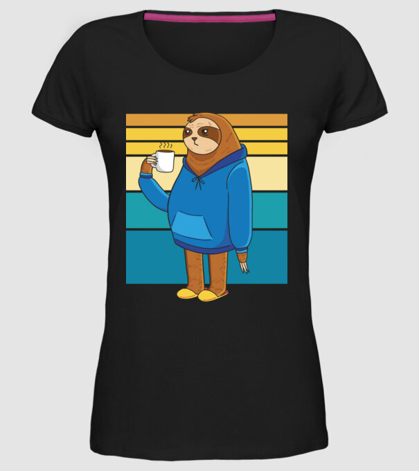 Leneș model negru pe tricou