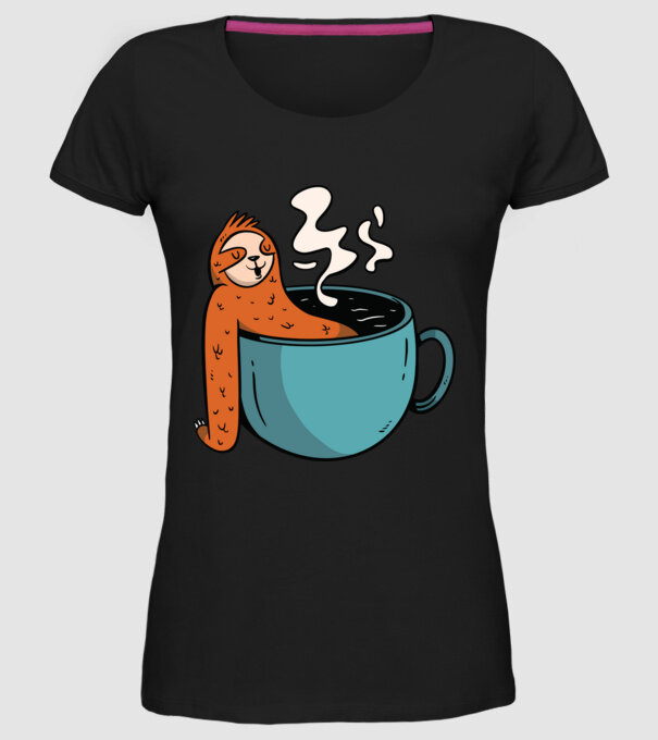Leneș model negru pe tricou