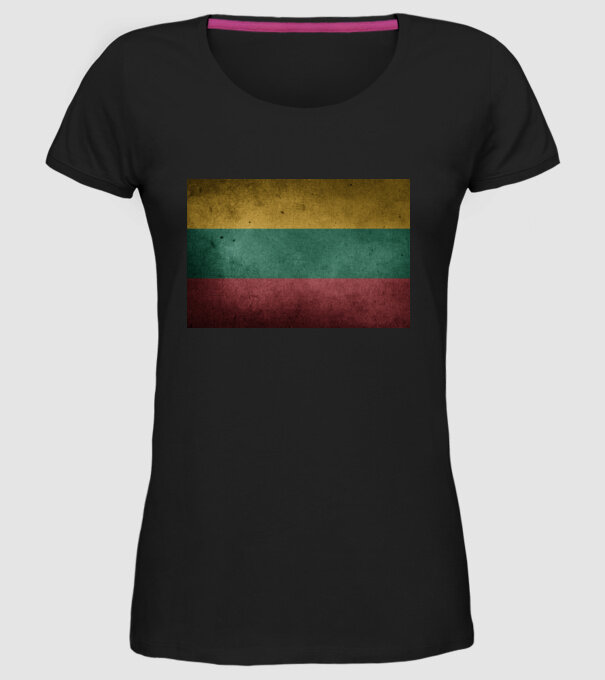 LITHUANIA model negru pe tricou