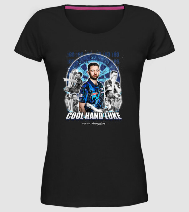 Luke Humphries World Champion model negru pe tricou