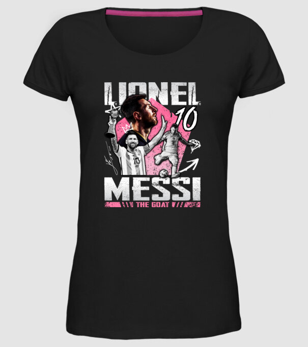 Messi tribute model negru pe tricou