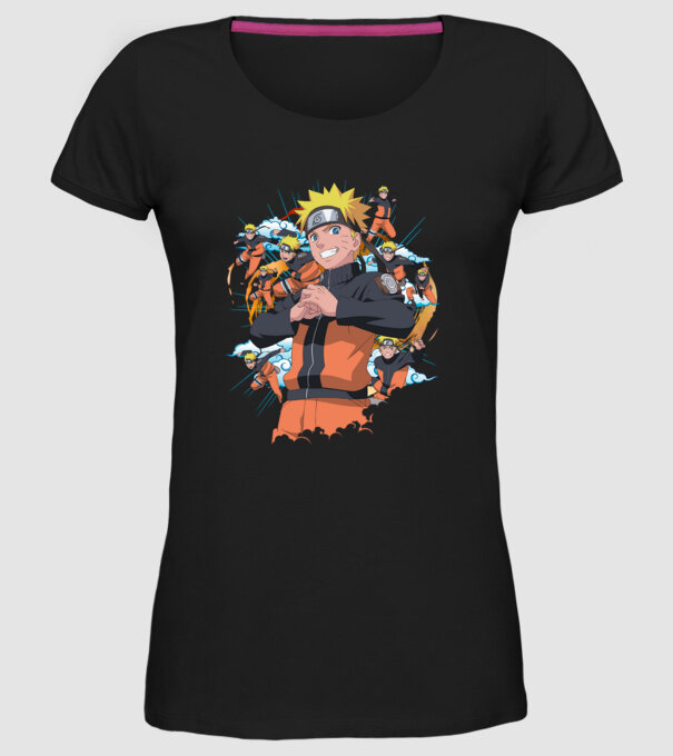 NARUTO model negru pe tricou