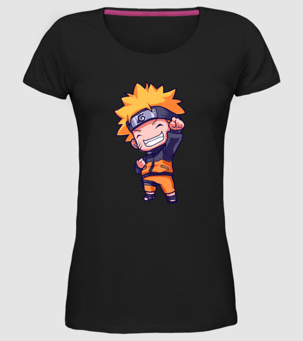 NARUTO model negru pe tricou