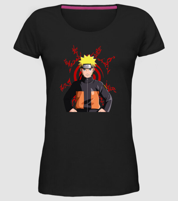 NARUTO model negru pe tricou