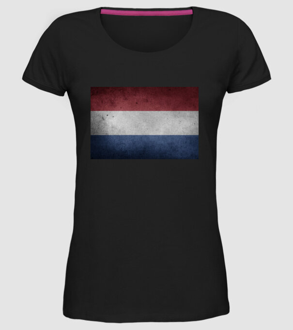 NETHERLANDS model negru pe tricou