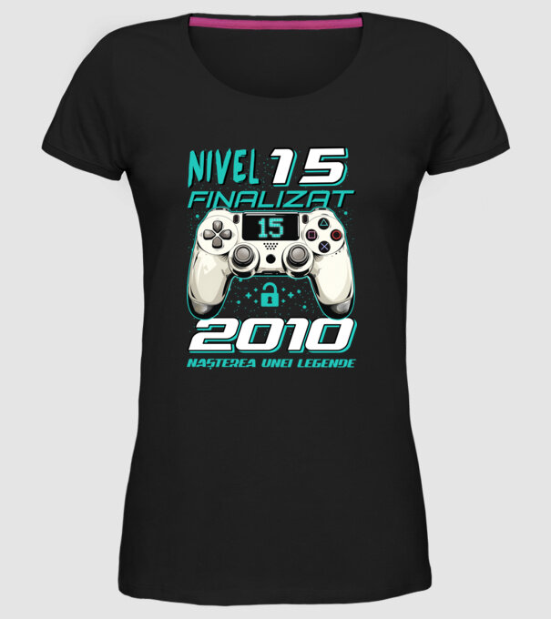 Nivel finalizat 15 2010 model negru pe tricou