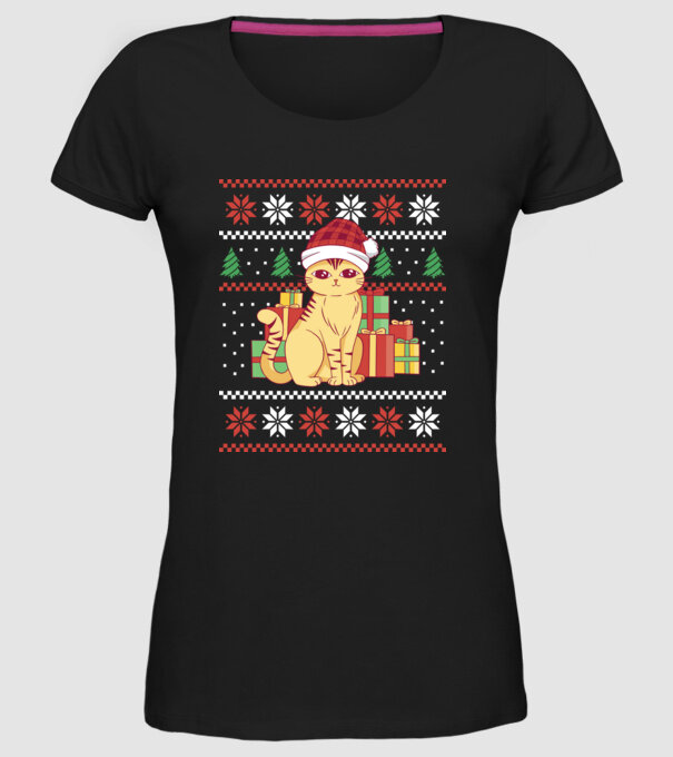 Pisici model negru pe tricou