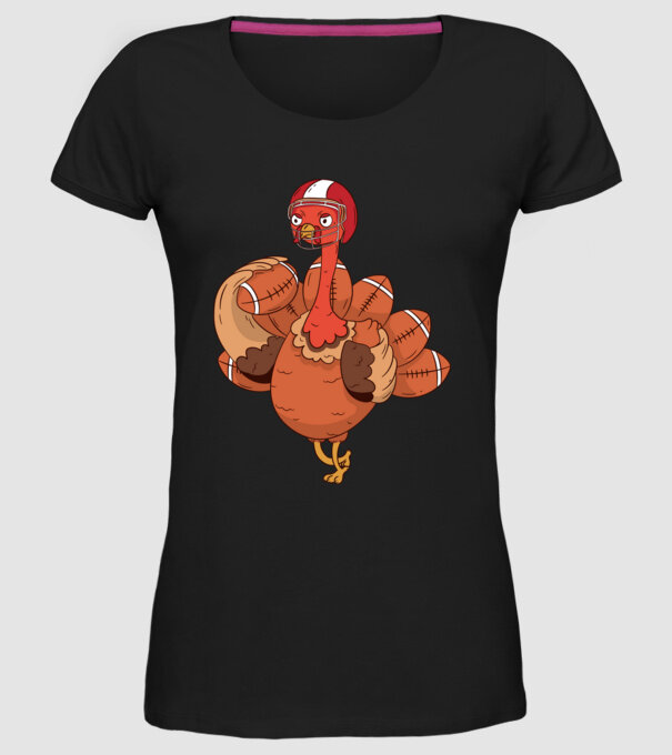 Player Turkey model negru pe tricou