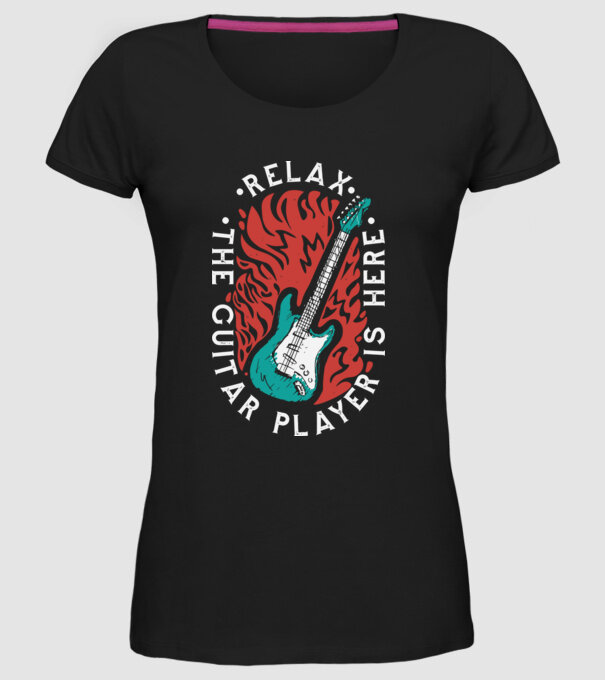 Relax model negru pe tricou