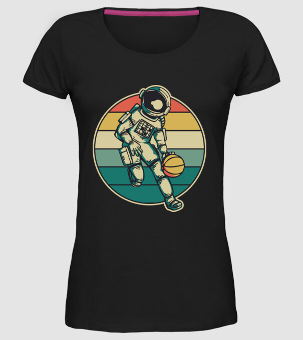 SpaceBall model negru pe tricou