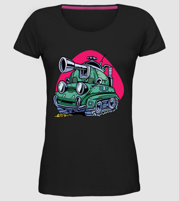 Tancuri model negru pe tricou