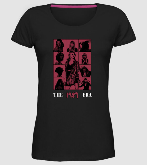 Taylor Swift ERAS red model negru pe tricou