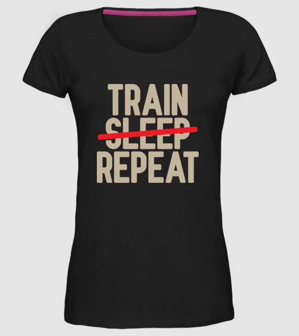 Train repeat model negru pe tricou
