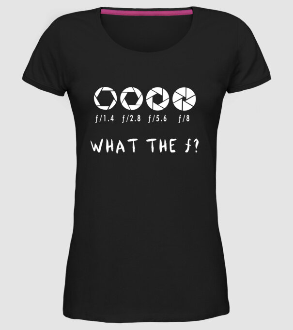 what the f model negru pe tricou
