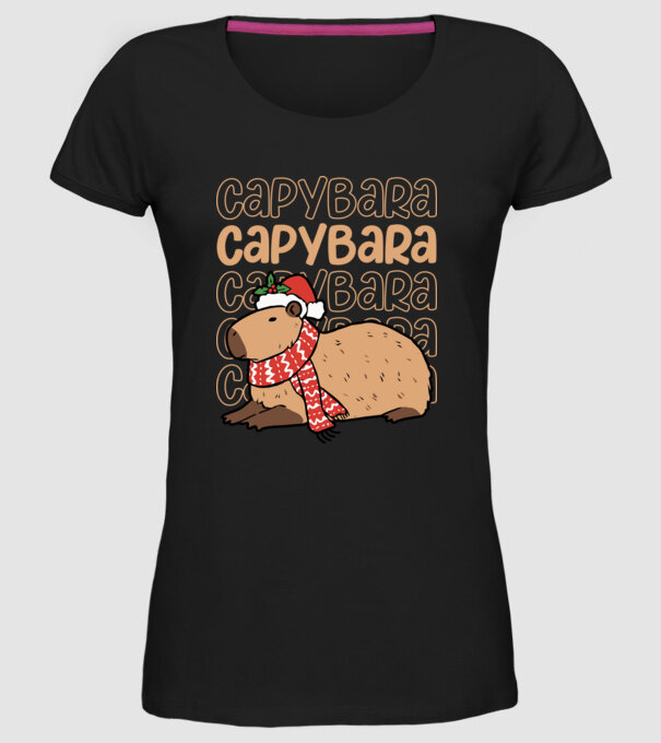 Xmas Cappy model negru pe tricou