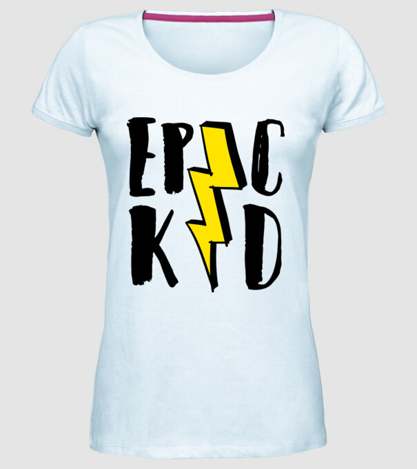 EpicKid model albastru deschis pe tricou