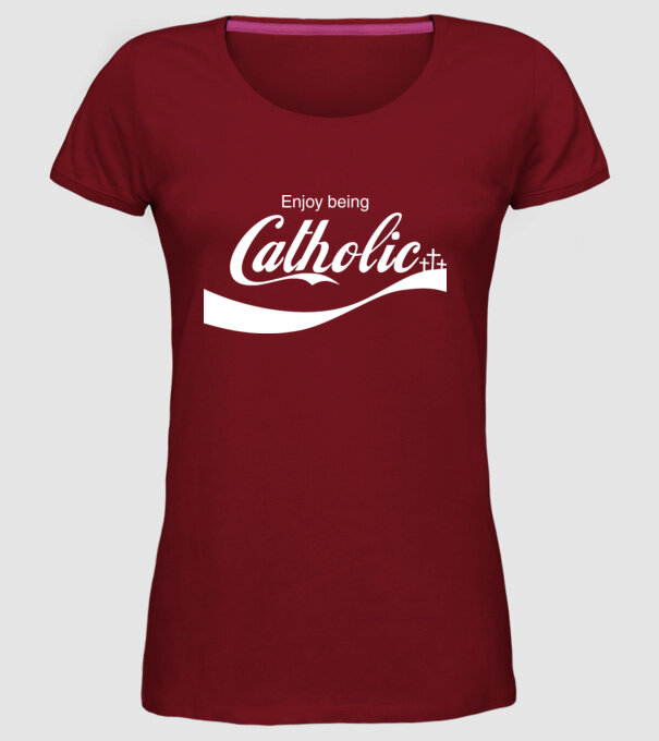 ChatoliCoke model bordo pe tricou