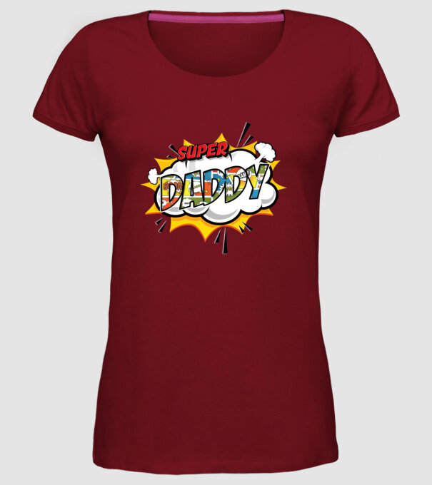 Comic Daddy model bordo pe tricou