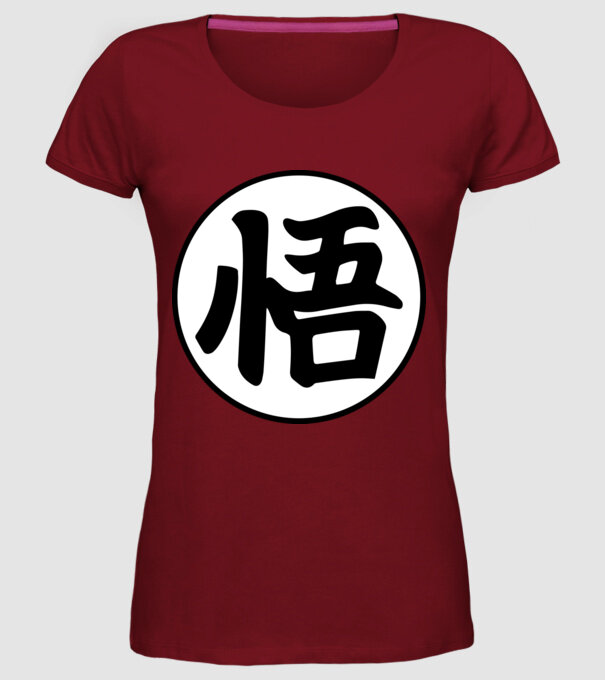 Dragonball logo model bordo pe tricou