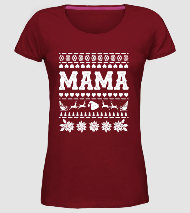 mama model bordo pe tricou