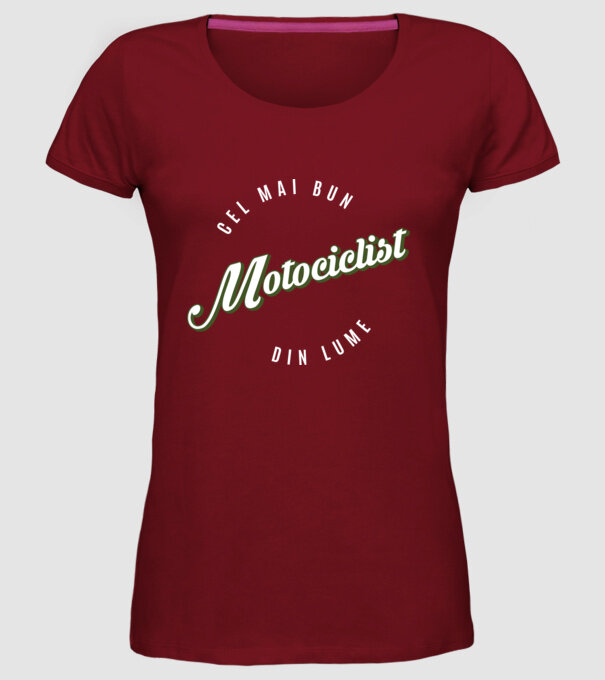 Cel mai bun Motociclist din lume model bordo pe tricou
