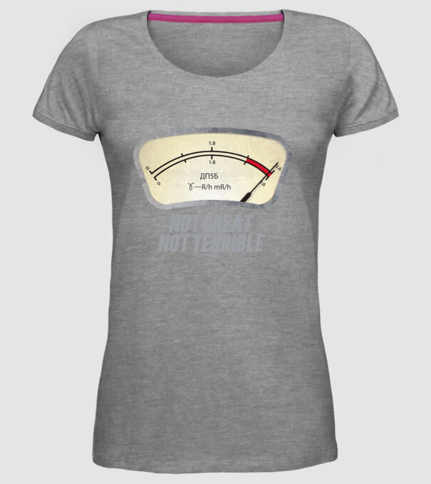 Dosimeter model gri pe tricou