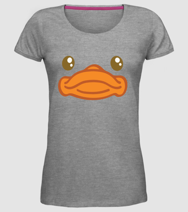 Rață carnaval model gri pe tricou