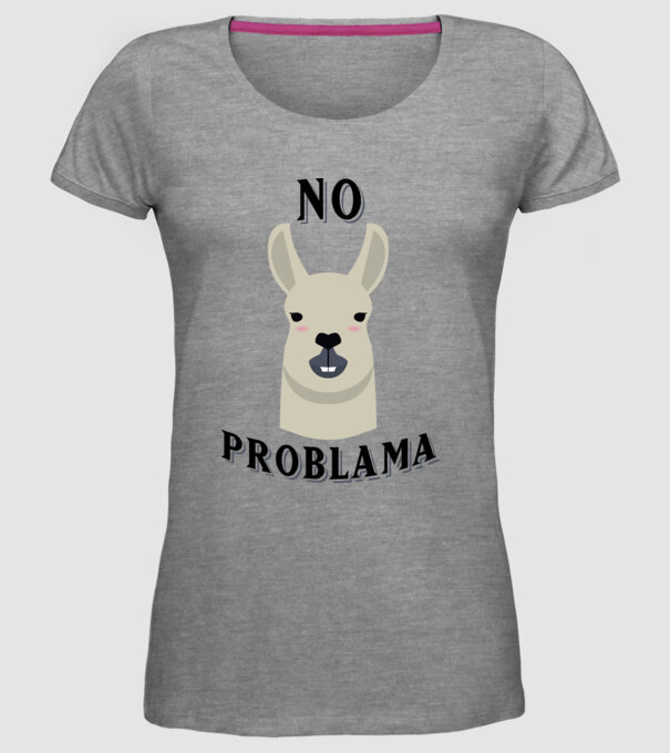 No problama model gri pe tricou