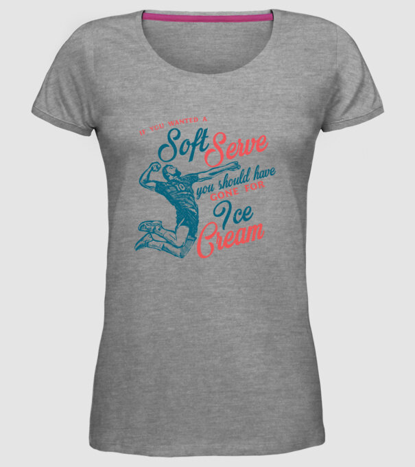 Oldschool volleyball model gri pe tricou