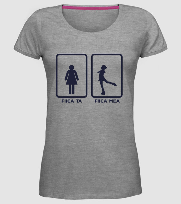 fiica ta - fiica mea model gri pe tricou
