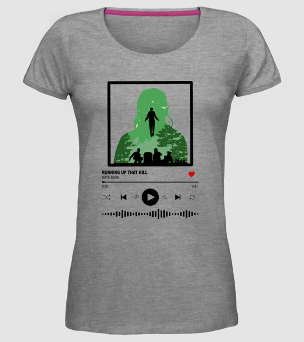 maxs favourite song stranger things model gri pe tricou