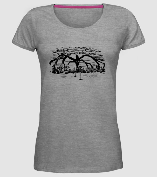 mind flayer drawing stranger things model gri pe tricou