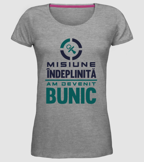 Misiune îndeplinită - am devenit bunic model gri pe tricou