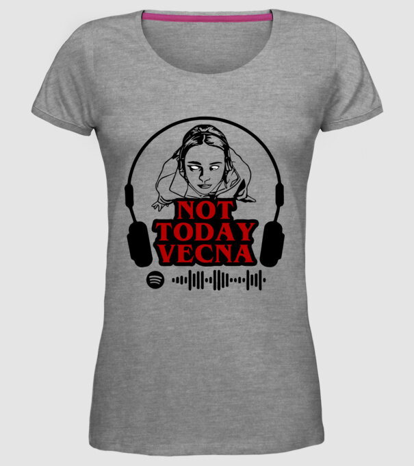 not today vecna model gri pe tricou