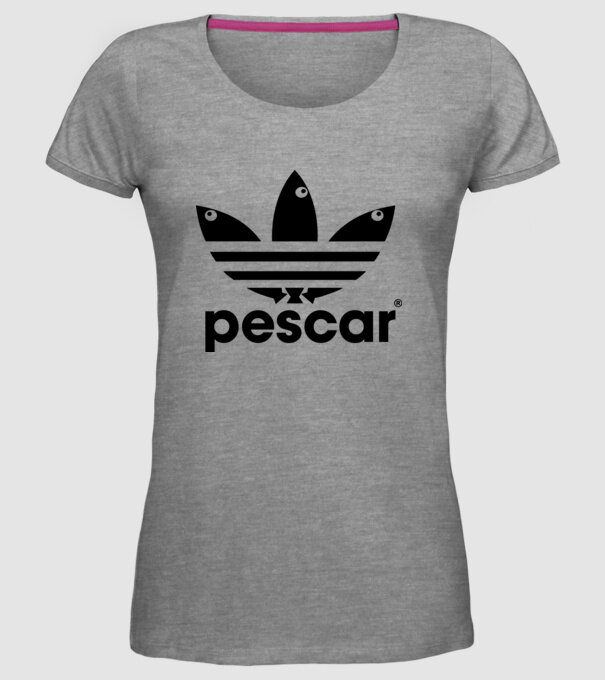 Pescar original model gri pe tricou