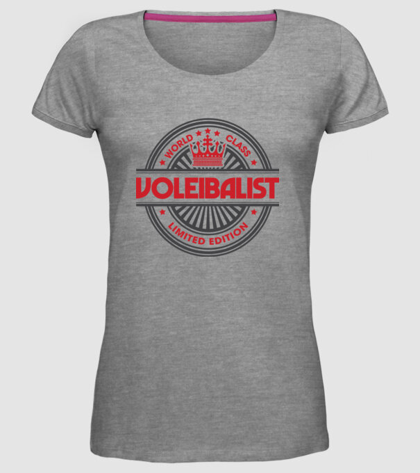 voleibalist model gri pe tricou