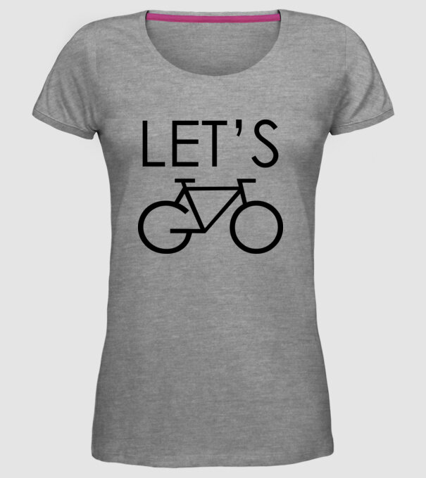 Let's go model gri pe tricou