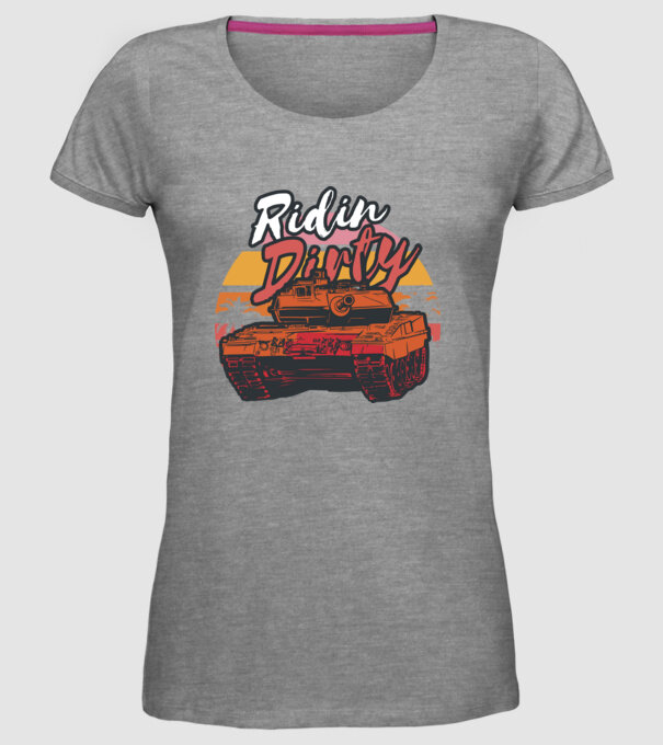 Tancuri model gri pe tricou