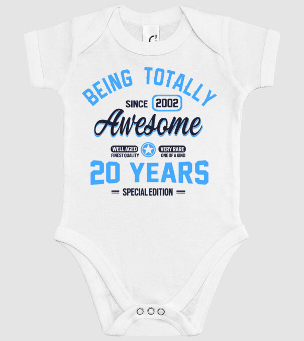 20 years of being totally awesome model alb pe tricou