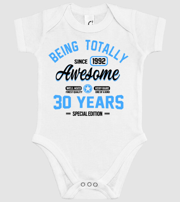 30 years of being totally awesome model alb pe tricou