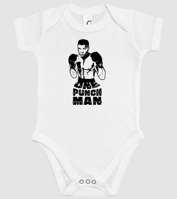 Ali = One punch man model alb pe tricou