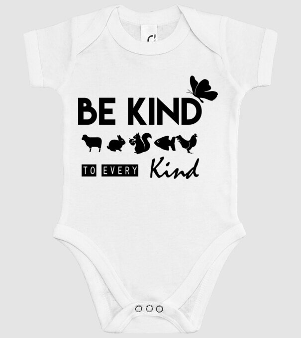 Be kind to every kind model alb pe tricou
