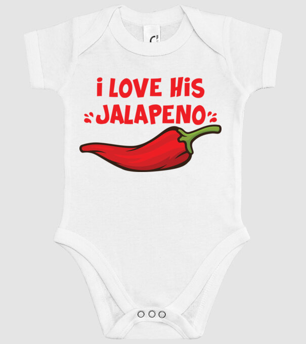 Couple JALAPENO model alb pe tricou