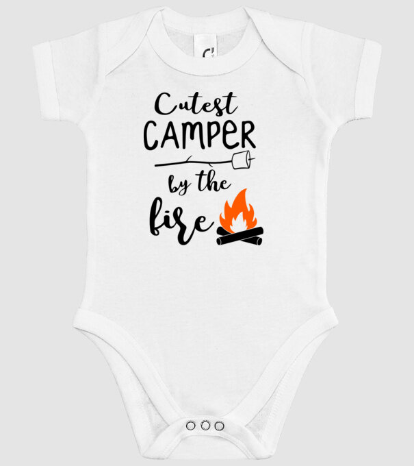 Cutest camper model alb pe tricou