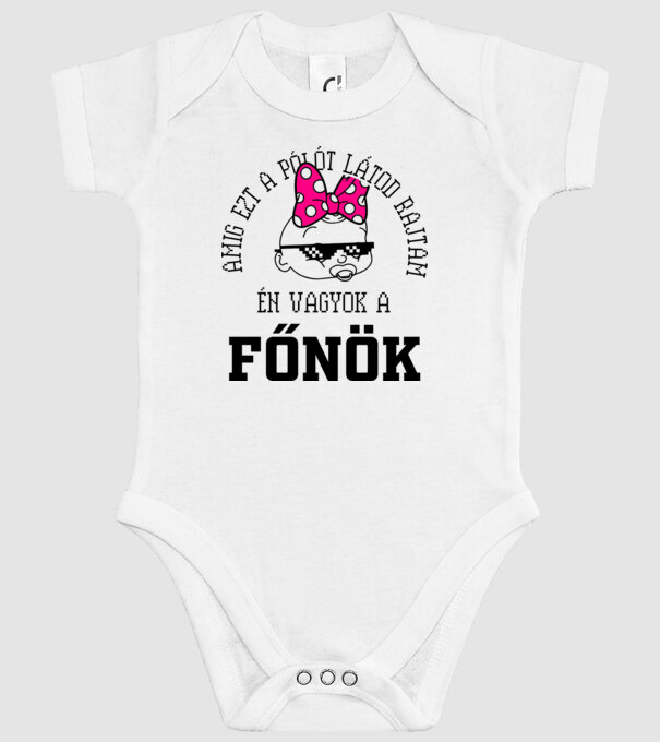atâta timp cât mă vezi purtând acest tricou, eu sunt șeful model alb pe tricou